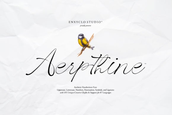 Aerpthine: A Luxurious Script Font for Web Design