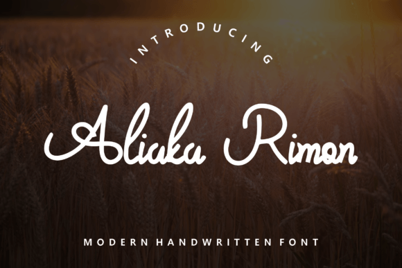 Aliaka Rimon: A Classy Handwritten Font
