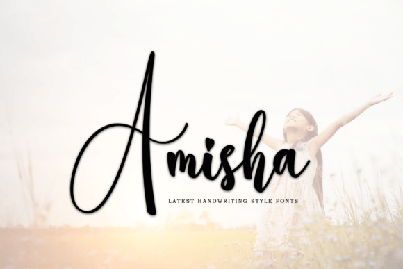 Amisha Handwritten Font for Small Business Branding