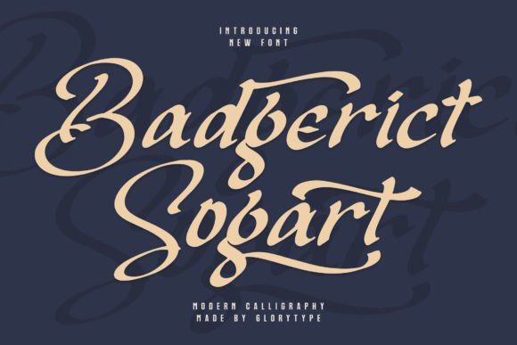 Badgerict Sogart Font for Editorial Design