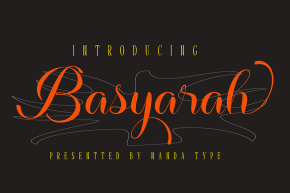 Basyarah: A Dazzling Script Font