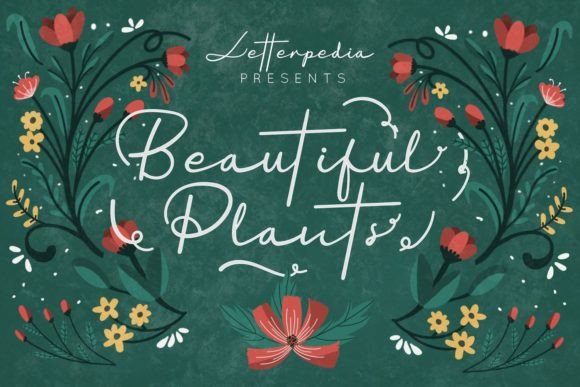 Beautiful Plants Font for Creative Marketing