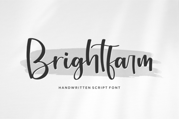 Brightfarm: A Handwritten Script Font That Feels Like a Quiet Conversation
