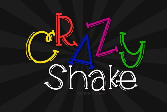 Crazy Shake: A Playful Handwritten Font for Digital Branding