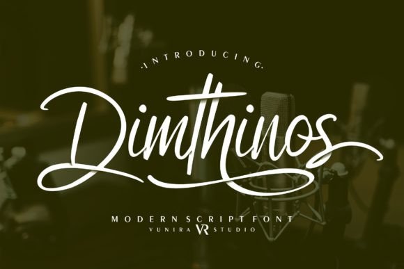 Dimthinos: A Modern Script Font That Elevates Real Small Business Branding