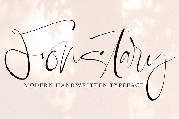 Fonstary: A Handwritten Font That Feels Like a Thoughtful Pause