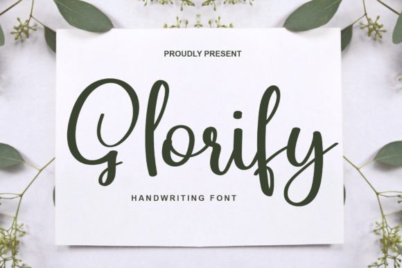 Glorify Font: Playful Script for Editorial Design