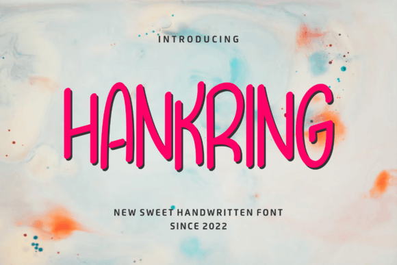 Hankring: A Fresh Handwritten Font for Business Branding