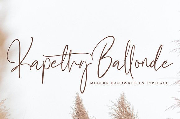 Kapethy Ballonde: A Stylish Script Font for Web Design
