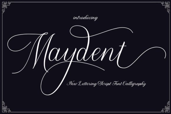 Maydent: A Script Font for Real-World Design