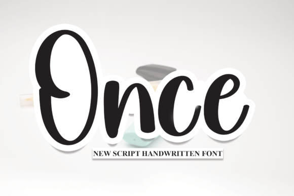 Once Font: A Professional Script for Small Business Branding