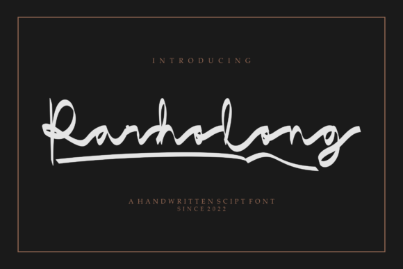 Parholong: A Handwritten Font for Web Design