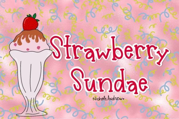 Strawberry Sundae Font for Web Design