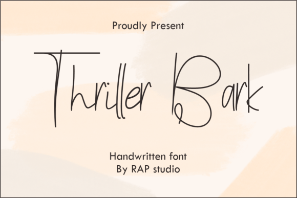Thriller Bark Font: Elegant Handwriting for Creative Projects