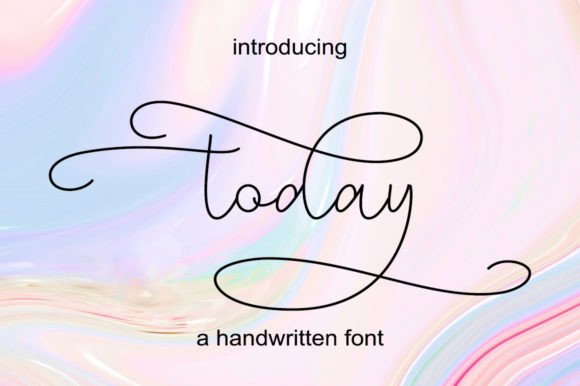 Today: A Handwritten Font for Elegant Design